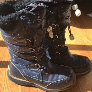 Lands End Cosmic Snow Boots Size 3